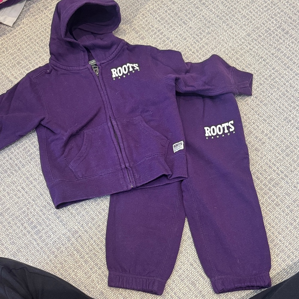 Roots Kids Purple Sweatpants & Joggers